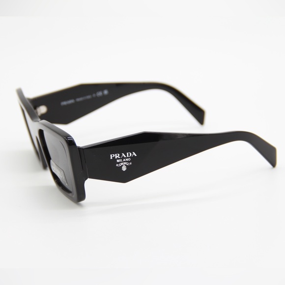 NEW PRADA CAT EYE SUNGLASSES PR08YS 1AB5S0 NEW EYEWEAR PRADA SPR 08Y BLACK - Picture 5 of 12